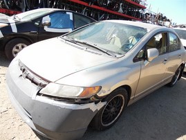 2007 Honda Civic LX Gold Sedan 1.8L Vtec AT #A24896